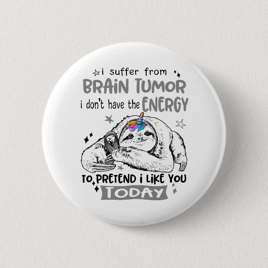 Brain Tumor Awareness Month Band Geschenke Button (Vorderseite)