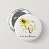 Brain Tumor Awareness Month Band Geschenke Button (Vorne & Hinten)