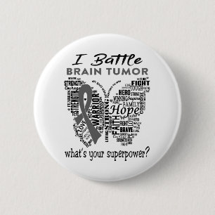 Brain Tumor Awareness Month Ribbon Geschenke Button