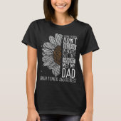 Brain Tumor Awareness Ribbon Dad Warrior T-Shirt (Vorderseite)