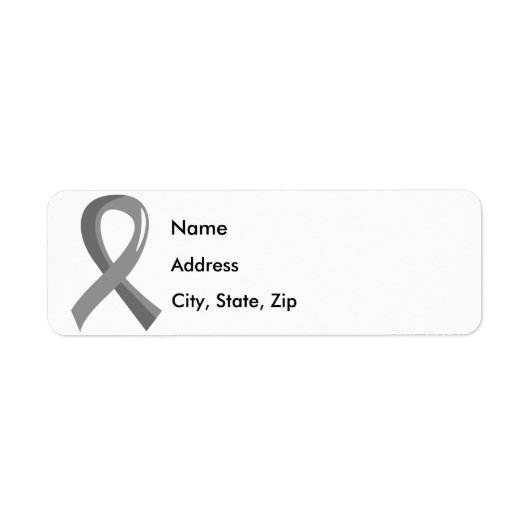 Brain Tumor Gray Ribbon 3 (Vorne)