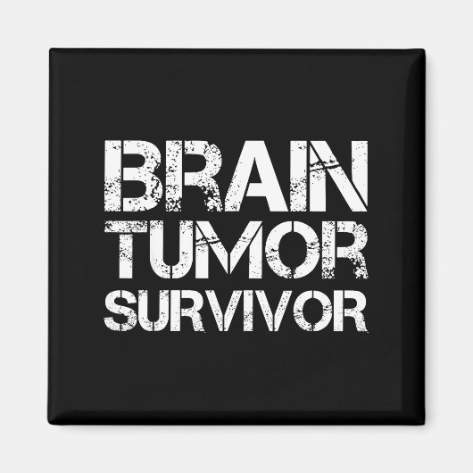 Brain Tumor Survivor For Brain Cancer Awareness Da Magnet (Vorne)