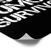 Brain Tumor Survivor For Brain Cancer Awareness Da Poster (Ecke)