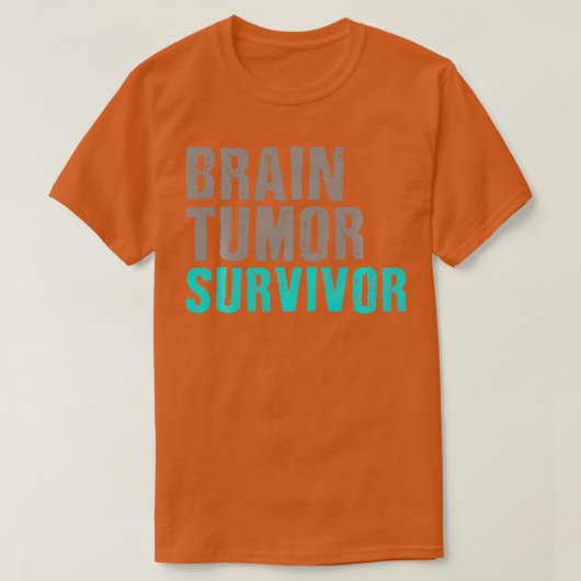 Brain Tumor Survivor T s Cancer Awareness Surgery T-Shirt (Design vorne)