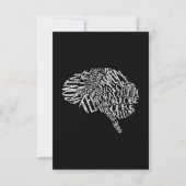 Brain Typography RN Neuroscience Dankeskarte (Vorderseite)
