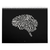 Brain Typography RN Neuroscience Kalender (Titelbild)