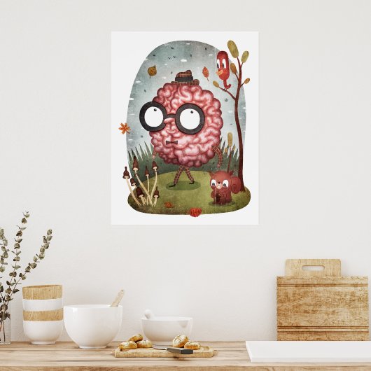 Brain Walk Poster (Küche)