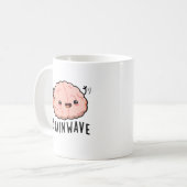 Brain Wave Funny Anatomy Pun Kaffeetasse (Vorderseite Links)