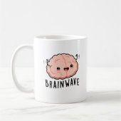Brain Wave Funny Anatomy Pun Kaffeetasse (Links)