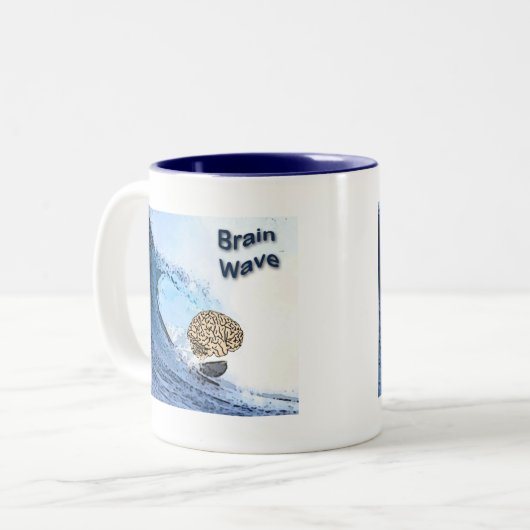Brain Wave Zweifarbige Tasse (Vorderseite Links)