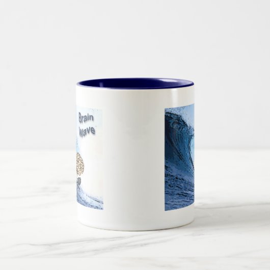 Brain Wave Zweifarbige Tasse (Mittel)