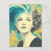 Brain Waves Collage Postkarte (Vorderseite)