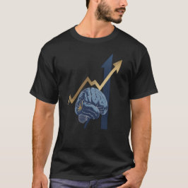 Brain with Arrow - Mindset & Financial Growth Grap T-Shirt