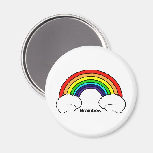 Brainbow Magnet (Vorderseite/Rückseite)