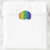 Brainbow Runder Aufkleber (Tasche)