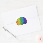 Brainbow Runder Aufkleber (Umschlag)