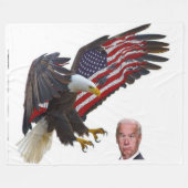 BRAINDEAD BIDEN FLEECE BLANKET (Vorderseite (Horizontal))