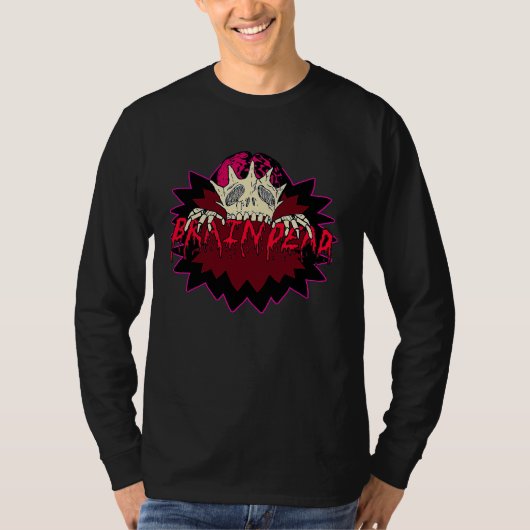 Braindead  Tired Zombie Halloween Pastel Goth Horr T-Shirt (Vorderseite)