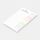 Braindump Benutzerdefinierte EDITIERBARE minimalis Post-it Klebezettel (angewinkelt)