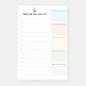 Braindump Benutzerdefinierte EDITIERBARE minimalis Post-it Klebezettel (Vorderseite)