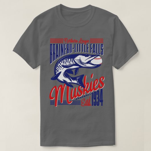 Brainerd Little Falls Muskies T-Shirt (Design vorne)
