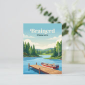 Brainerd, Minnesota Postkarte (Stehend Vorderseite)