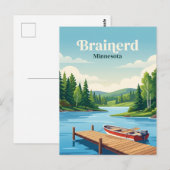Brainerd, Minnesota Postkarte (Vorne/Hinten)