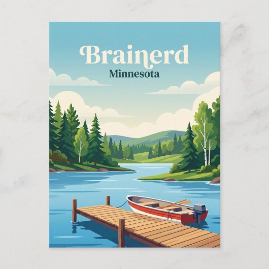 Brainerd, Minnesota Postkarte (Vorderseite)