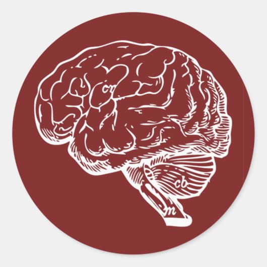 Brainiac Runder Aufkleber (Vorderseite)