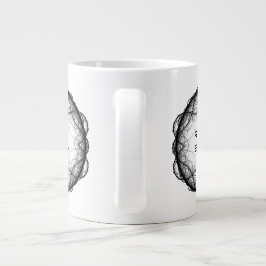 Brainiac Tasse -  Gehirn rechts Gehirn Ihre Gedank (Rückseite)