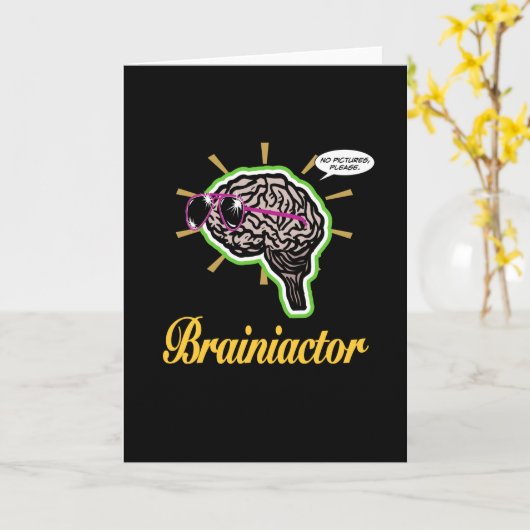 Brainiactor Black BG Vertical Karte (Gelbe Blume)