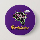 Brainiactor Lila BG Button (Vorderseite)