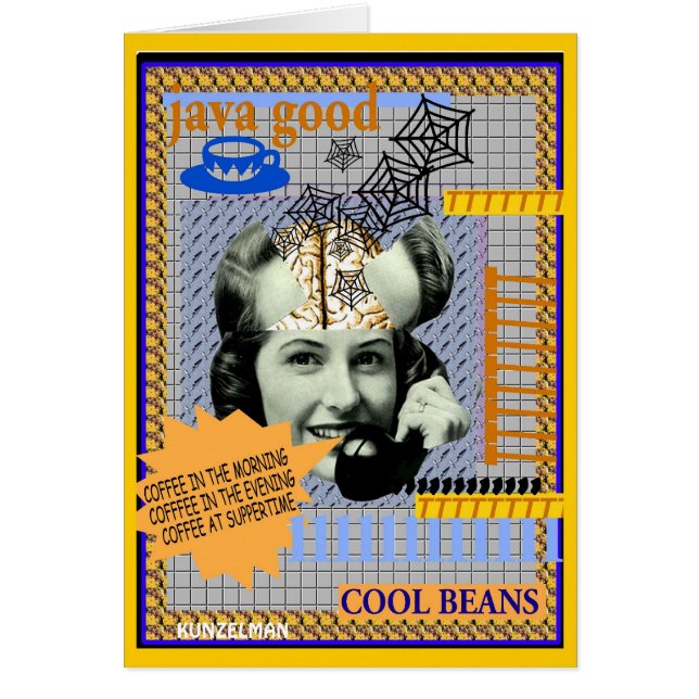 BRAINLADY CARD COOLE BEANS (Vorne)
