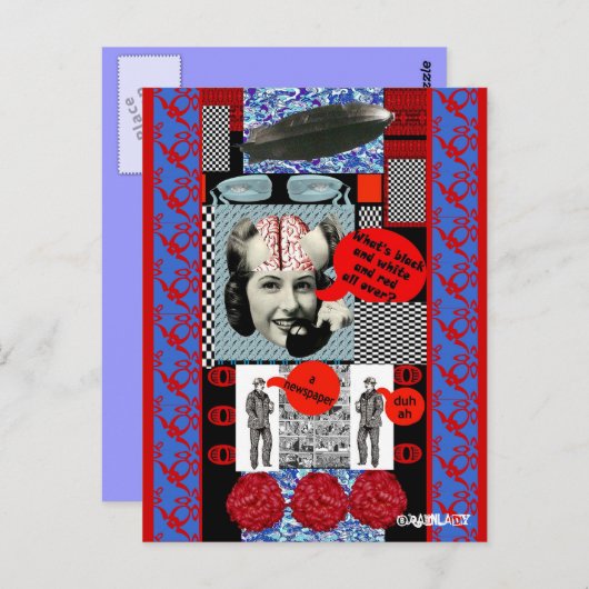 BRAINLADY Postcard Postkarte (Vorne/Hinten)