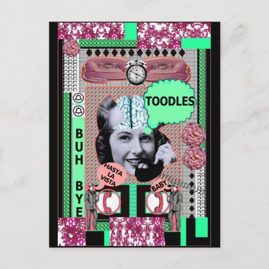 BRAINLADY—TOODLES Postkarte (Vorderseite)