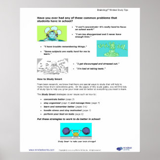 Brainology® Poster 2: Häufige Herausforderungen fü