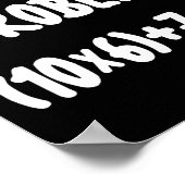 Brainrot 67 Meme 6-7 Funny Math Teacher  Poster (Ecke)