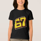 Brainrot 67: Number on Fire Tri-Blend Shirt (Vorderseite)
