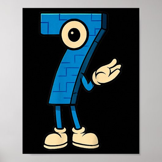Brainrot 67 Sechs Sieben 6 7 Meme Kundengebunden Poster (Vorne)