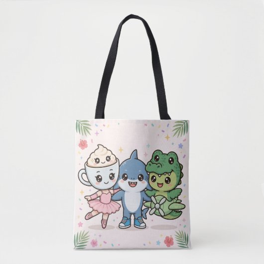 Brainrot Best Friends Squad Tote Tasche (Vorderseite)