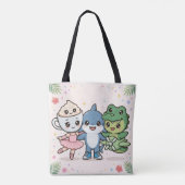Brainrot Best Friends Squad Tote Tasche (Rückseite)