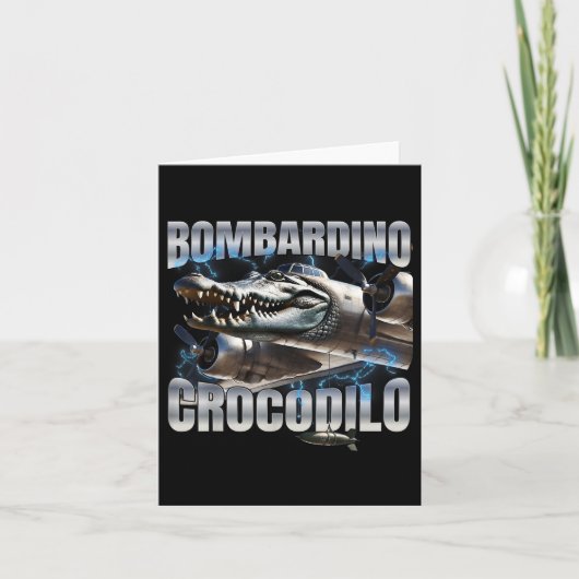 Brainrot Bombardino Crocodilo Karte (Vorderseite)