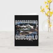 Brainrot Bombardino Crocodilo Karte (Gelbe Blume)