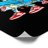 Brainrot Christmas Slang Gen Z Gen Alpha Meme Shar Poster (Ecke)