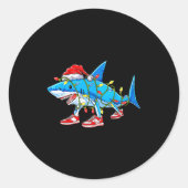 Brainrot Christmas Slang Gen Z Gen Alpha Meme Shar Runder Aufkleber (Vorderseite)