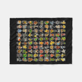 Brainrot Gen Z Funny Meme 90 Brainrot Char Fleecedecke (Vorderseite (Horizontal))