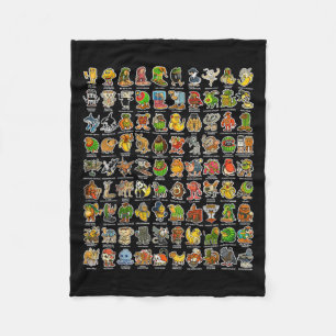 Brainrot Gen Z Funny Meme 90 Brainrot Char Fleecedecke