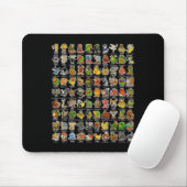 Brainrot Gen Z Funny Meme 90 Brainrot Char Mousepad (Mit Mouse)