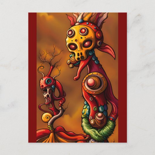 Brainrot - Ken Gage Surreal Art Postkarte (Vorderseite)