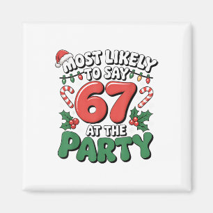 Brainrot Lustiges Weihnachten 67 Meme Weihnachten Magnet
